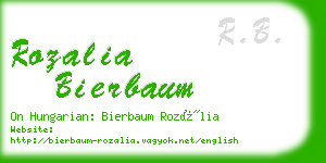 rozalia bierbaum business card